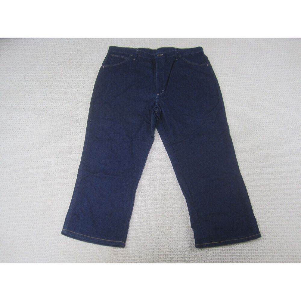 Wrangler Jeans‎ Womens 42 Blue Denim Dark Wash Capri Cropped 25'' Inseam